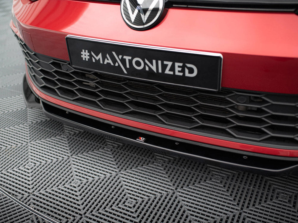 Front Splitter V.2 + Flaps compatible with Volkswagen Golf GTI / GTE / GTD / R-Line Mk8