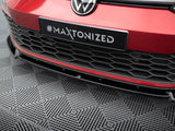 Front Splitter V.3 + Flaps compatible with Volkswagen Golf GTI / GTE / GTD / R-Line Mk8