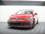 Front Splitter V.4 compatible with Volkswagen Golf GTI / GTE / GTD / R-Line Mk8
