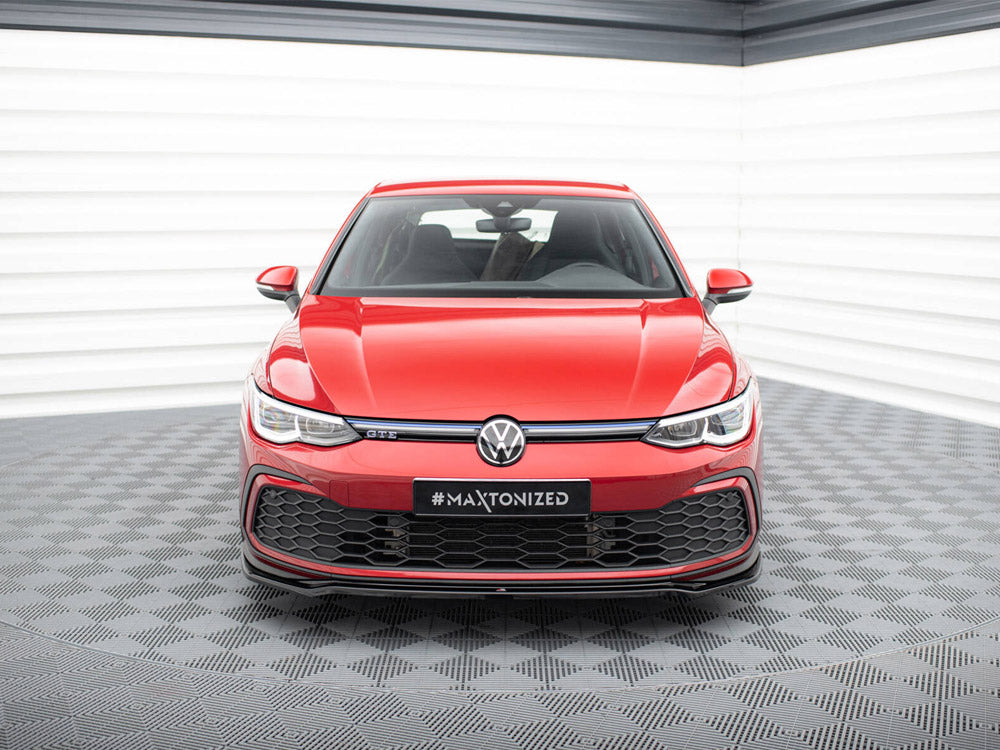 Front Splitter V.4 compatible with Volkswagen Golf GTI / GTE / GTD / R-Line Mk8