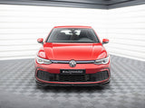 Front Splitter V.4 compatible with Volkswagen Golf GTI / GTE / GTD / R-Line Mk8