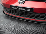Front Splitter V.4 compatible with Volkswagen Golf GTI / GTE / GTD / R-Line Mk8