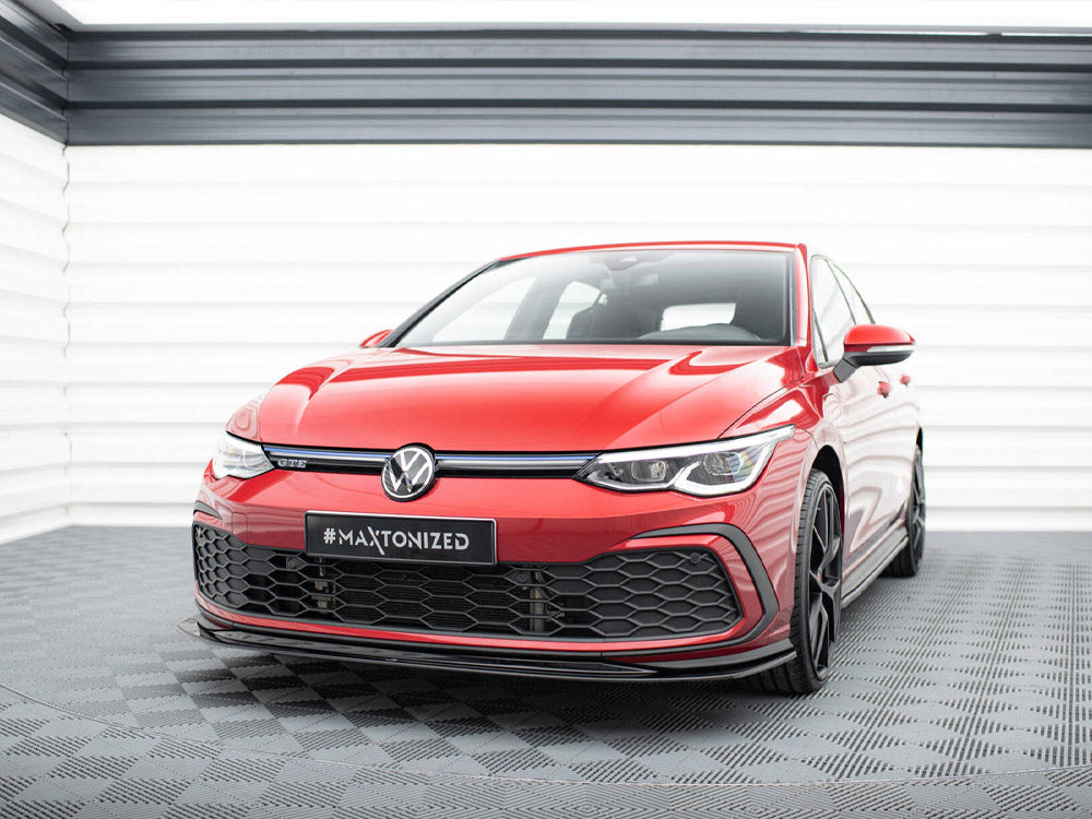 Front Splitter V.5 compatible with Volkswagen Golf GTI / GTE / GTD / R-Line Mk8