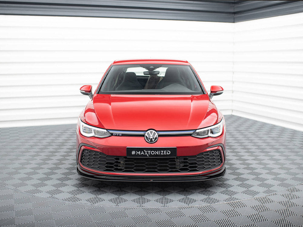 Front Splitter V.5 compatible with Volkswagen Golf GTI / GTE / GTD / R-Line Mk8