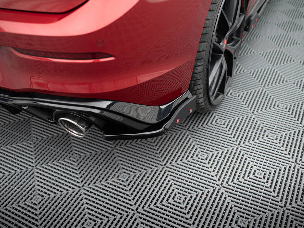 Rear Side Splitters V.4 + Flaps compatible with Volkswagen Golf GTI / GTE Mk8