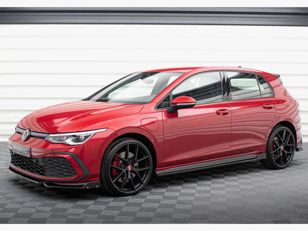 Side Skirts Diffusers V.2 + Flaps compatible with Volkswagen Golf GTI / GTE / GTI Clubsport / GTD / R-Line Mk8