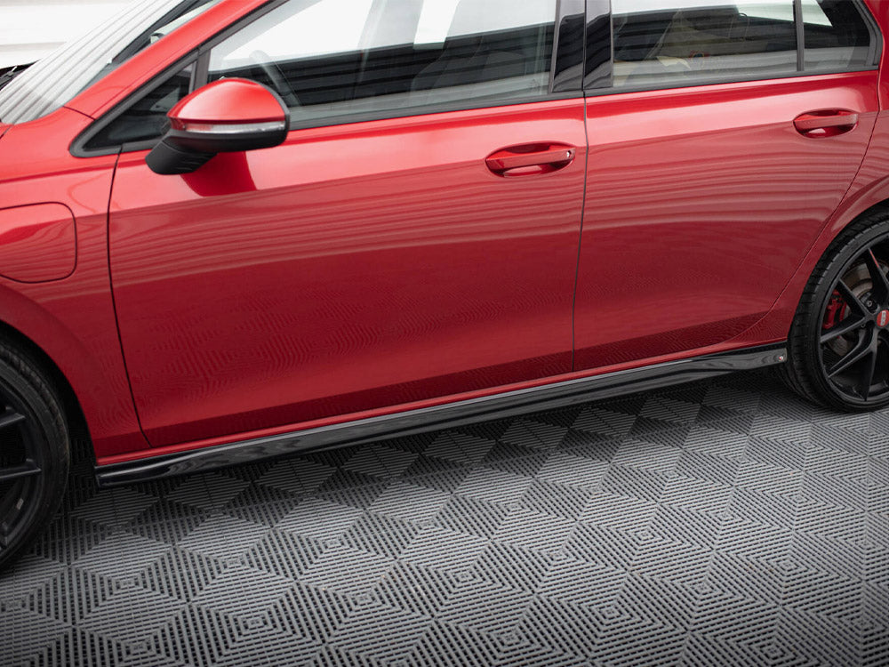 Side Skirts Diffusers V.3 compatible with Volkswagen Golf GTI / GTE / GTI Clubsport / GTD / R-Line Mk8