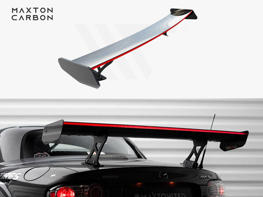 Carbon Spoiler + LED compatible with Mazda MX-5 Hardtop NC (Mk3)