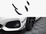 Front Bumper Wings (Canards) compatible with BMW 1 M-Pack / M140i F20 Facelift