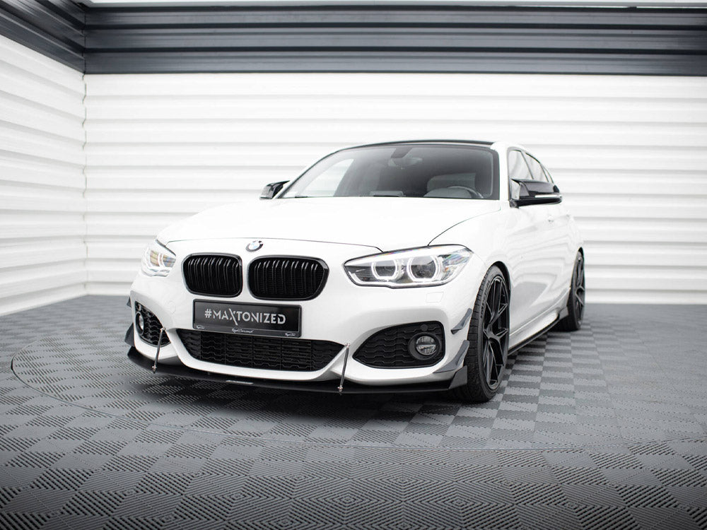 Front Bumper Wings (Canards) compatible with BMW 1 M-Pack / M140i F20 Facelift