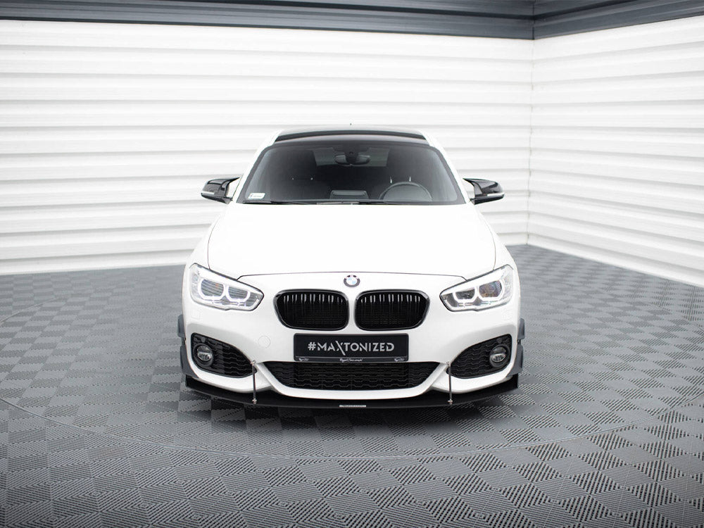 Front Bumper Wings (Canards) compatible with BMW 1 M-Pack / M140i F20 Facelift