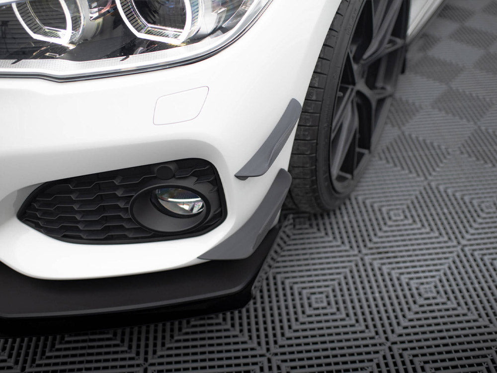 Front Bumper Wings (Canards) compatible with BMW 1 M-Pack / M140i F20 Facelift