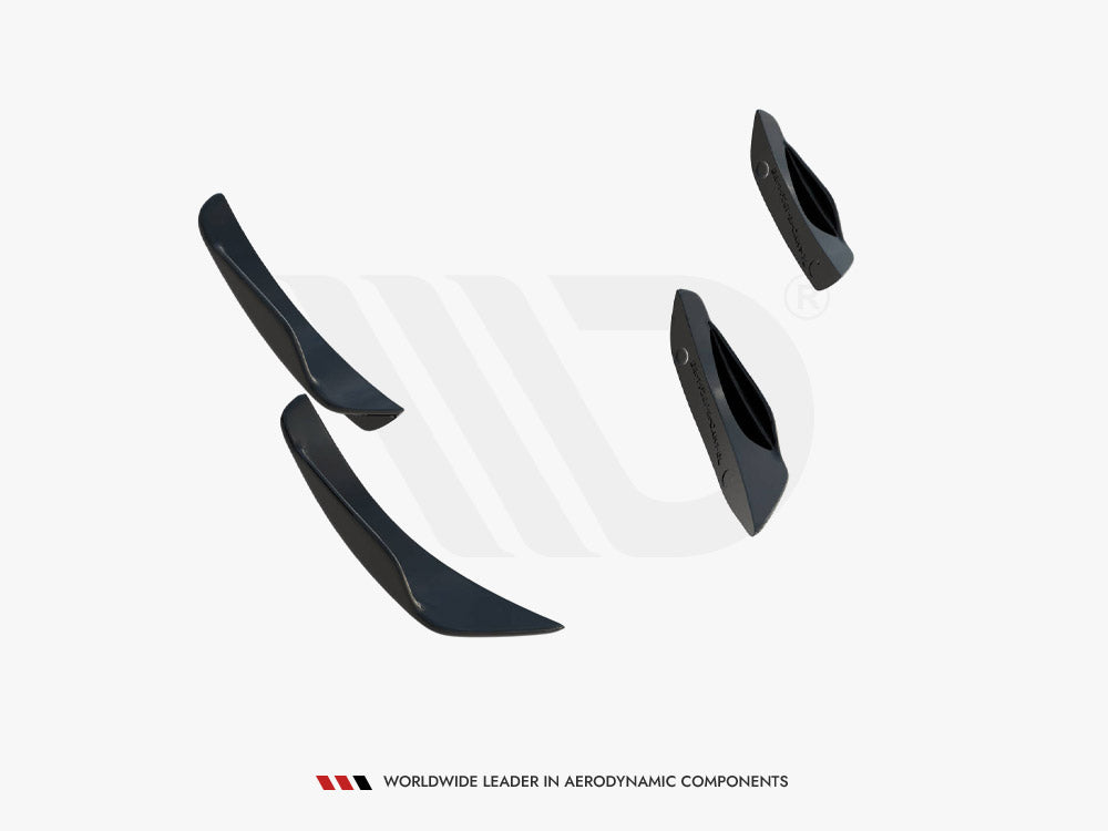 Front Bumper Wings (Canards) compatible with BMW 1 M-Pack / M140i F20 Facelift