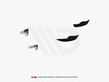Front Bumper Wings (Canards) compatible with BMW 1 M-Pack / M140i F20 Facelift