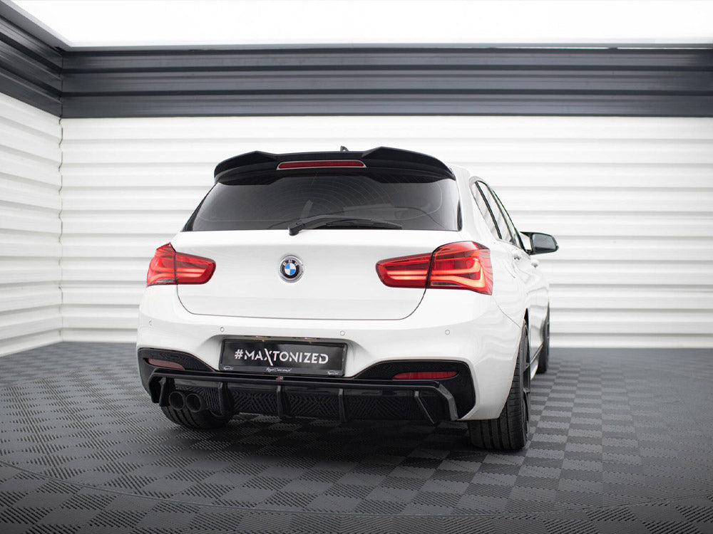 Rear Valance V.3 compatible with BMW 1 M-Pack F20 Facelift (Single Side dual exhaust Version)