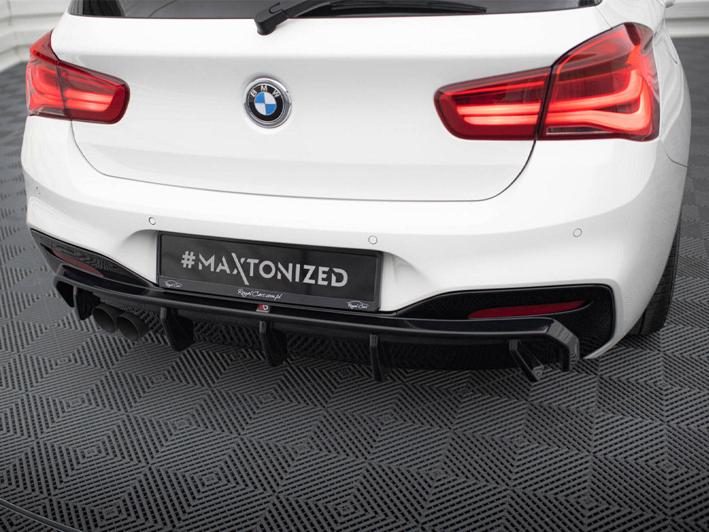Rear Valance V.3 compatible with BMW 1 M-Pack F20 Facelift (Single Side dual exhaust Version)