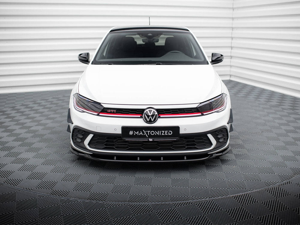 Front Splitter V.1 compatible with Volkswagen Polo GTI / R-Line Mk6 Facelift