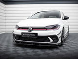 Front Splitter V.1 compatible with Volkswagen Polo GTI / R-Line Mk6 Facelift