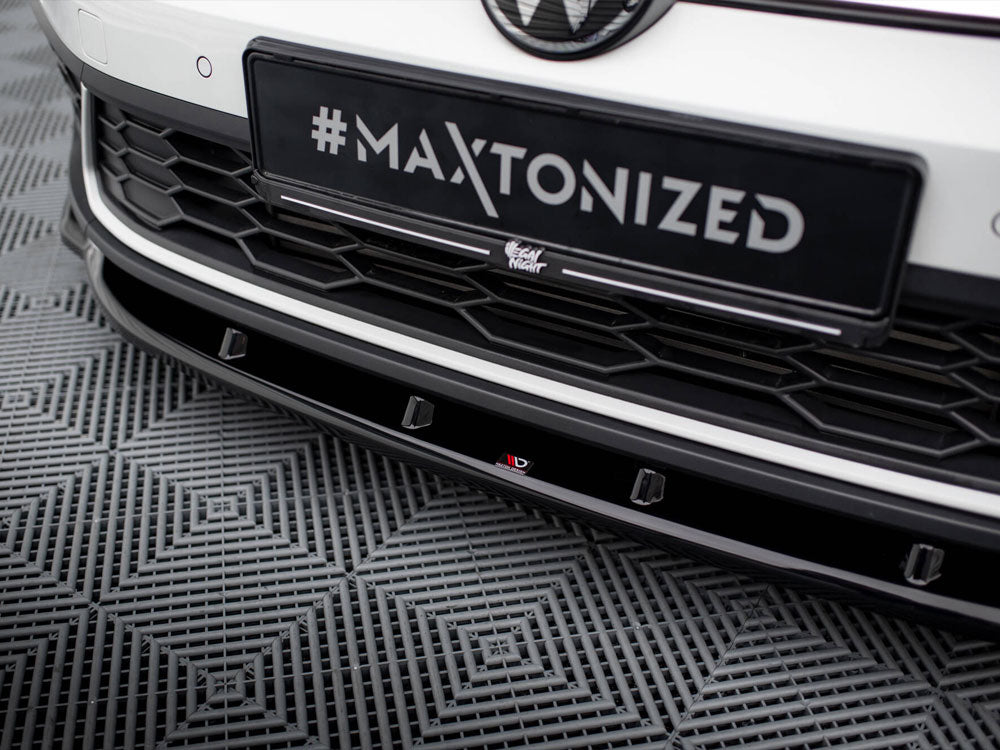Front Splitter V.1 compatible with Volkswagen Polo GTI / R-Line Mk6 Facelift