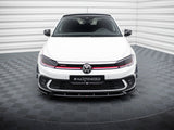 Front Splitter V.2 compatible with Volkswagen Polo GTI / R-Line Mk6 Facelift