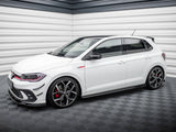 Side Skirt Diffusers compatible with Volkswagen Polo GTI / R-Line Mk6 Facelift