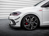 Front Bumper Wings (Canards) compatible with Volkswagen Polo GTI / R-Line Mk6 Facelift