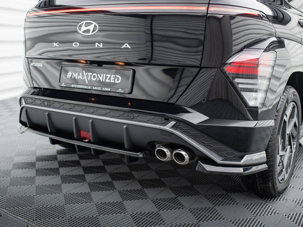 Central Rear Splitter (Vertical Bars) compatible with Hyundai Kona N Line Mk2