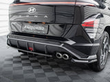 Central Rear Splitter (Vertical Bars) compatible with Hyundai Kona N Line Mk2