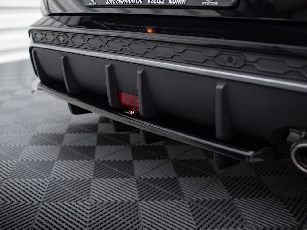 Central Rear Splitter (Vertical Bars) compatible with Hyundai Kona N Line Mk2
