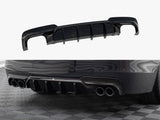 Rear Valance V.2 compatible with BMW 5 M-Pack F10 / F11 (Version with two double exhausts)