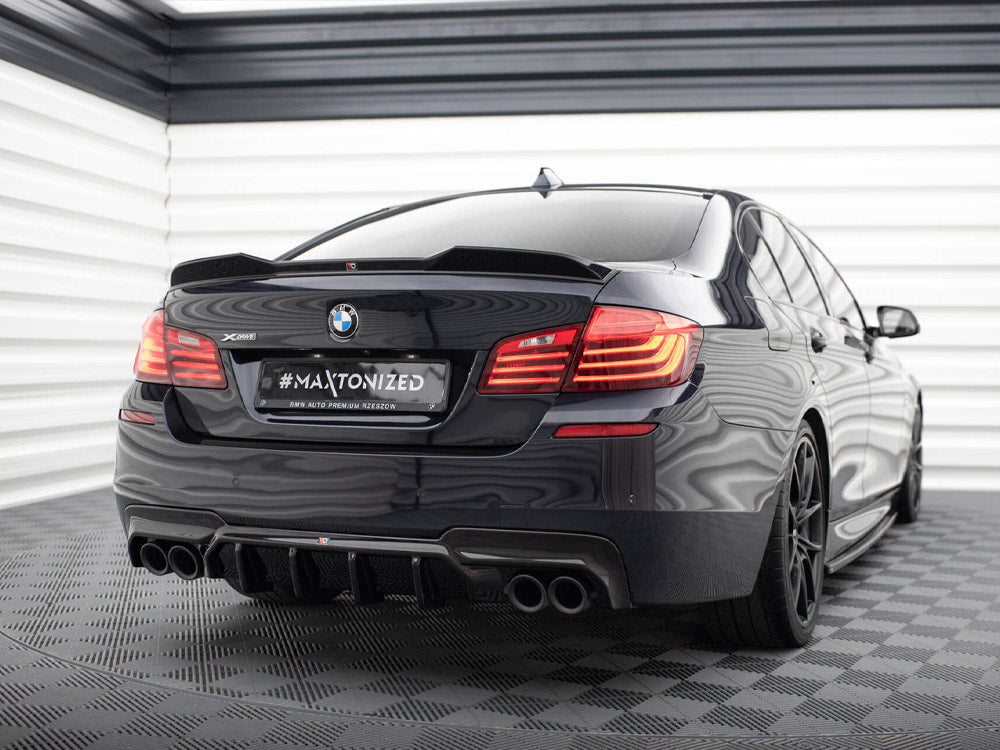 Rear Valance V.2 compatible with BMW 5 M-Pack F10 / F11 (Version with two double exhausts)