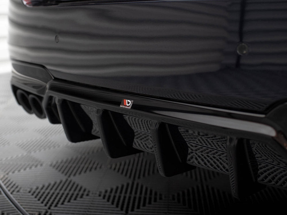 Rear Valance V.2 compatible with BMW 5 M-Pack F10 / F11 (Version with two double exhausts)