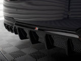 Rear Valance V.2 compatible with BMW 5 M-Pack F10 / F11 (Version with double exhaust on one Side)
