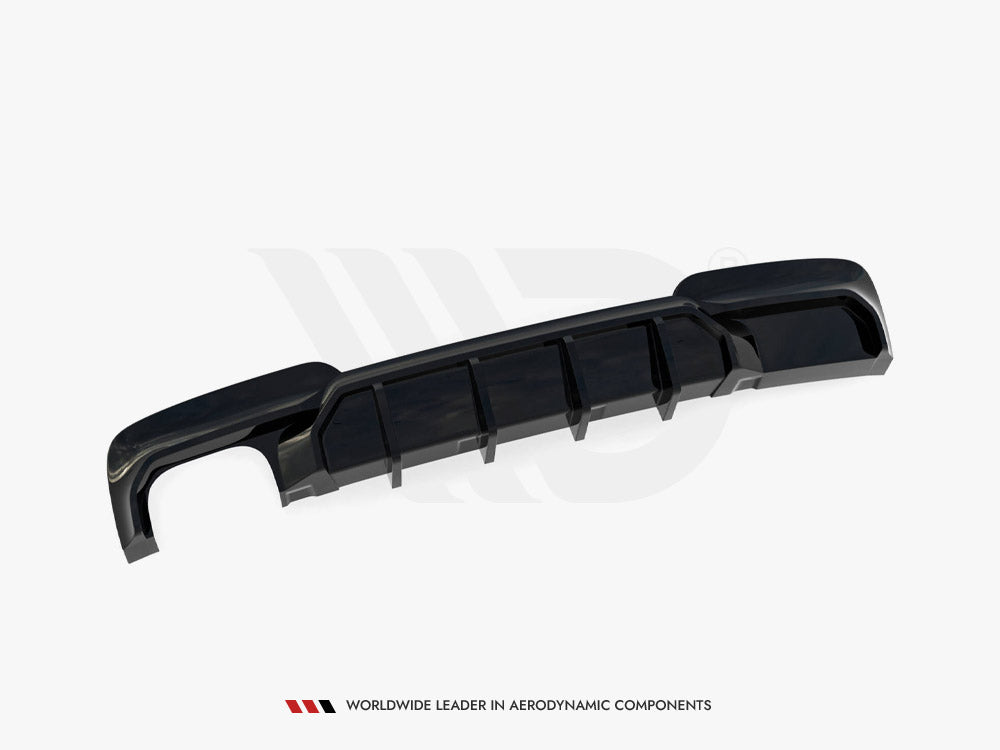 Rear Valance V.2 compatible with BMW 5 M-Pack F10 / F11 (Version with double exhaust on one Side)