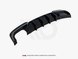 Rear Valance V.2 compatible with BMW 5 M-Pack F10 / F11 (Version with double exhaust on one Side)