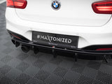 Rear Valance V.3 compatible with BMW 1 M-Pack F20 Facelift (Version with single exhaust on one Side)