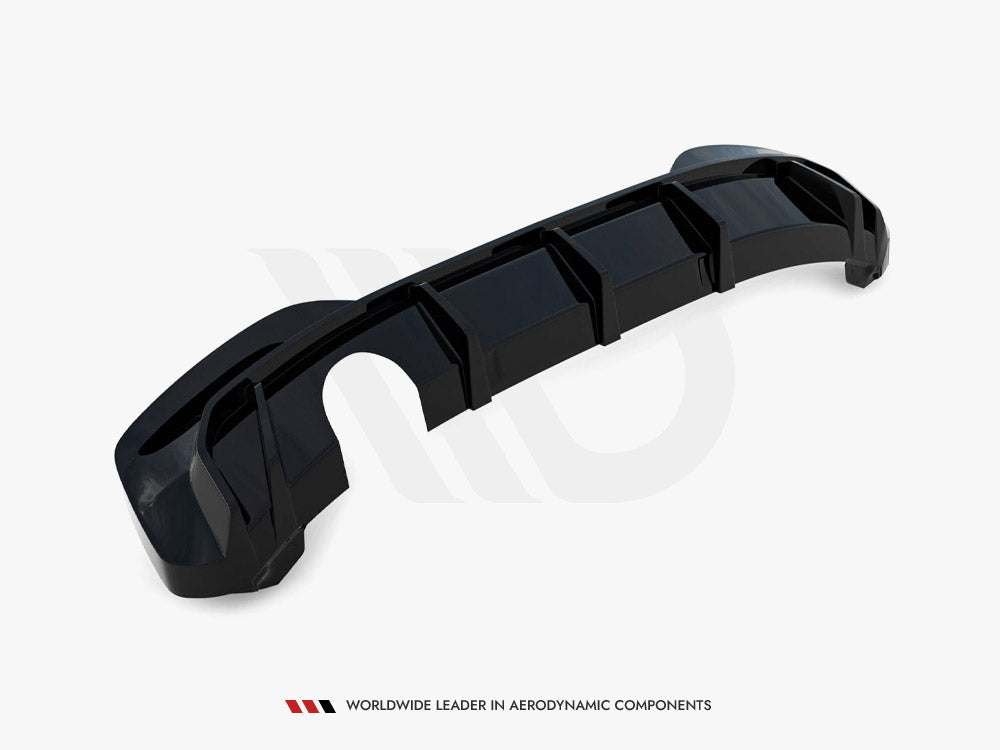 Rear Valance V.3 compatible with BMW 1 M-Pack F20 Facelift (Version with single exhaust on one Side)