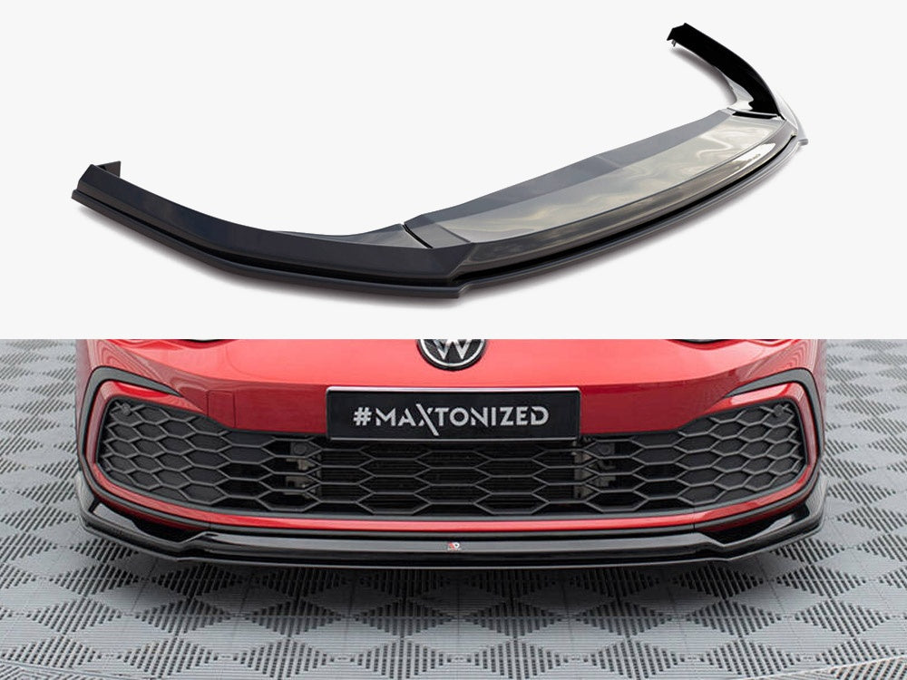 Front Splitter V.6 compatible with Volkswagen Golf GTI / GTE / GTD / R-Line Mk8