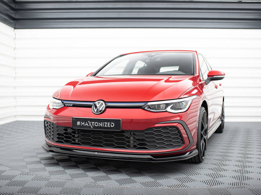 Front Splitter V.6 compatible with Volkswagen Golf GTI / GTE / GTD / R-Line Mk8