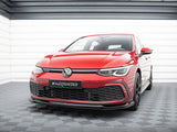 Front Splitter V.6 compatible with Volkswagen Golf GTI / GTE / GTD / R-Line Mk8