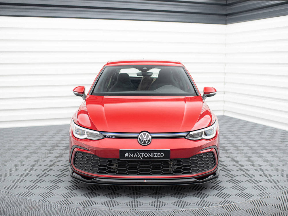 Front Splitter V.6 compatible with Volkswagen Golf GTI / GTE / GTD / R-Line Mk8