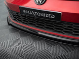 Front Splitter V.6 compatible with Volkswagen Golf GTI / GTE / GTD / R-Line Mk8