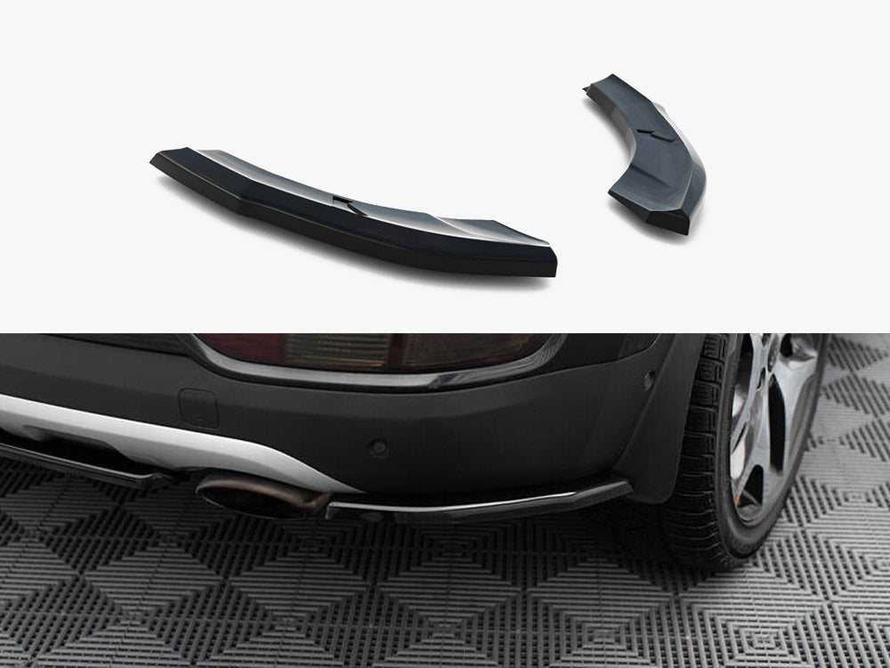Rear Side Splitters compatible with Kia Sportage Mk4 GT-Line - Carbon Look