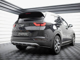 Rear Side Splitters compatible with Kia Sportage Mk4 GT-Line - Carbon Look
