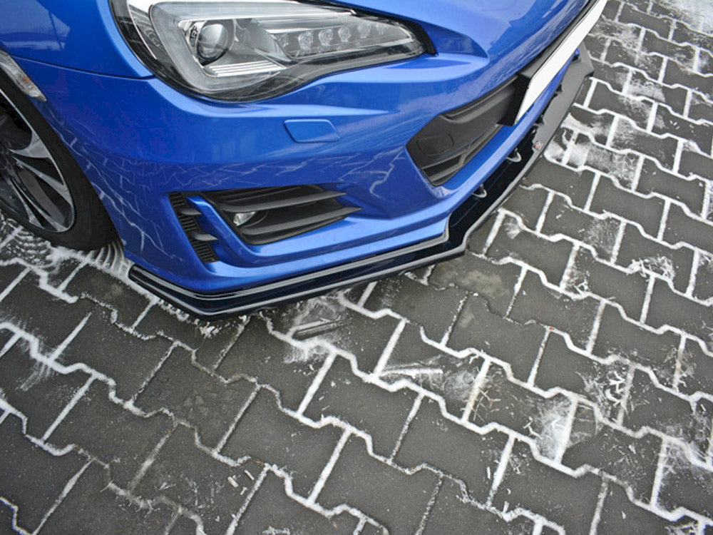 Front Splitter V.1 compatible with Subaru BRZ Mk1 Facelift - Carbon Look