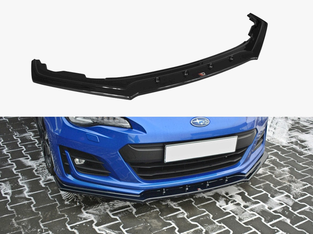 Front Splitter V.1 compatible with Subaru BRZ Mk1 Facelift - Carbon Look