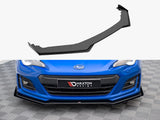 Street PRO Front Splitter V.1 + Flaps compatible with Subaru BRZ Mk1 Facelift