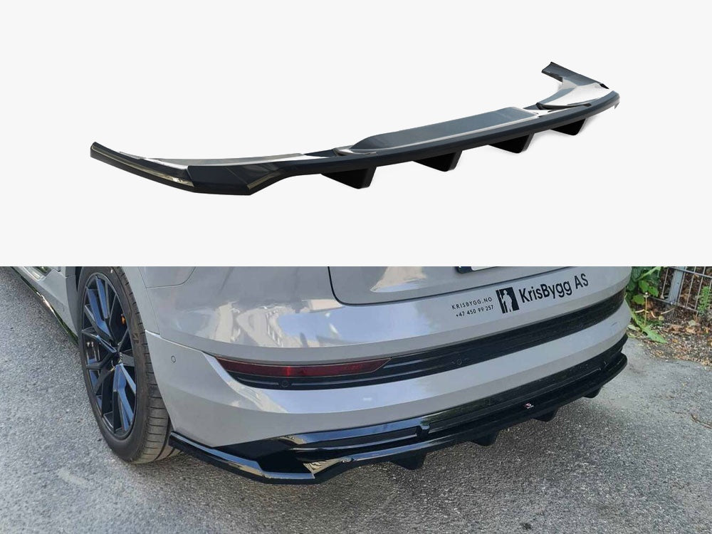 Central Rear Splitter (Vertical Bars) compatible with Audi e-tron S Line