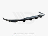 Central Rear Splitter (Vertical Bars) compatible with Audi e-tron S Line