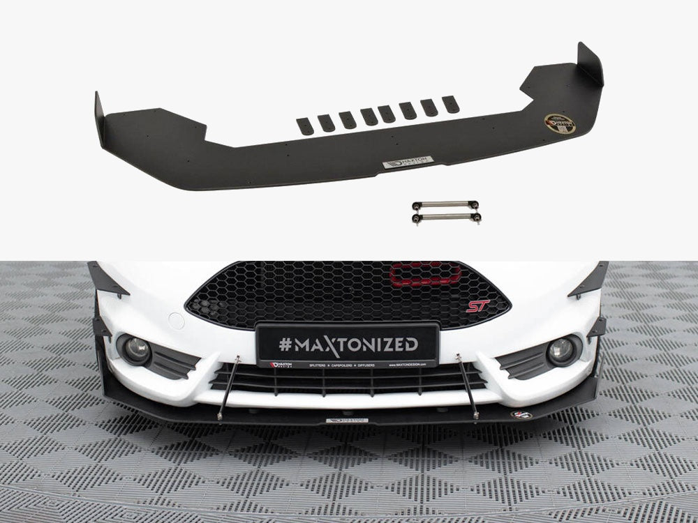 Front Racing Splitter V.2 compatible with Ford Fiesta ST Mk7 Facelift